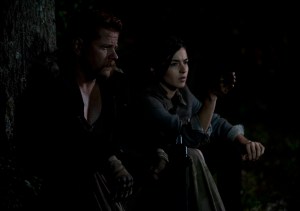 Abraham (Michael Cudlitz) and Tara (Alana Masterson) - The Walking Dead _ Season 4, Episode 15 - Photo Credit: Gene Page/AMC